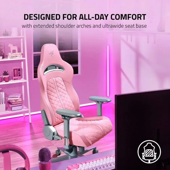 Gaming Chair: All-Day Gaming Comfort - Built-in Lumbar Arch - Optimized Cushion Density - Dual-Textured Game Chair Special