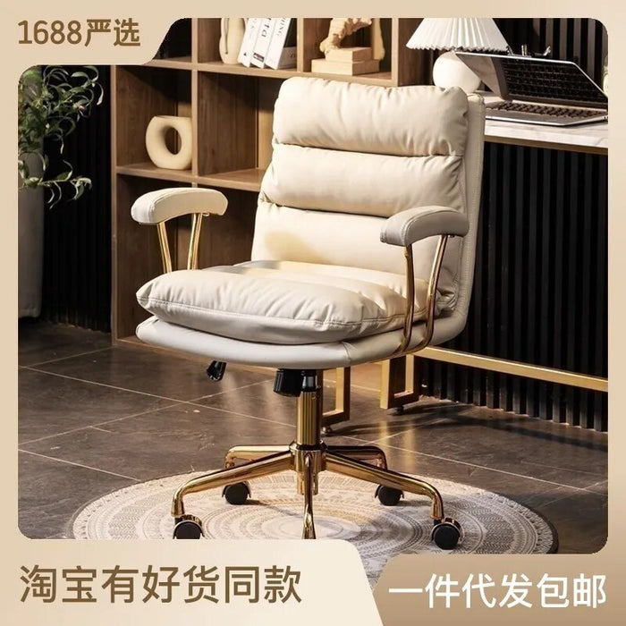 2023 Year Aoliviya Official New Computer Girls' Bedroom Desk Chair Long-Sitting Office Chair Comfortable Study Chair Ergonomic C