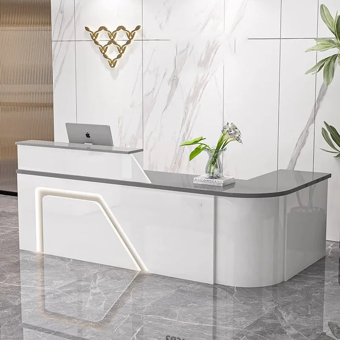 Bar Church Pulpit Reception Desk Office White Mobile Pulpitos Hair Salon Counter Register Podium Stand Kassentisch Furniture