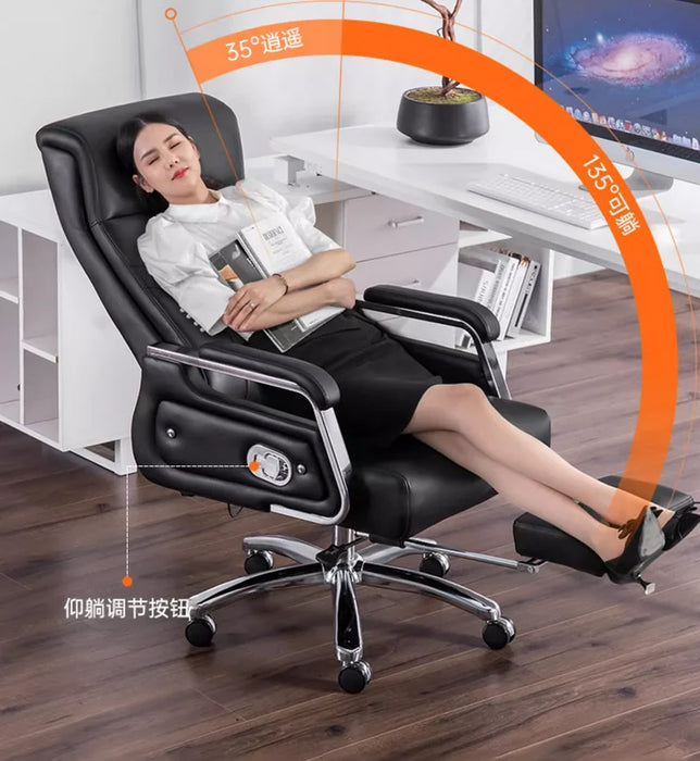 Boss's chair, home computer chair, can lie down in office, study chair