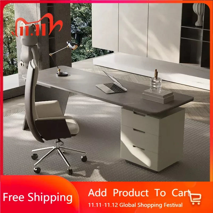 Monitor Luxury Office Desk Workbench Organizer Desktops Executive Office Desk Modern Escritorios De Ordenador Office Furniture