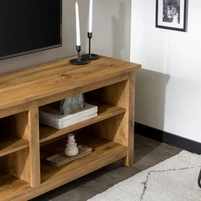 Classic TV Stand for TVs Up To 65 Inches, 58 Inch, Barnwood Modern Living Room Furniture Cabinet