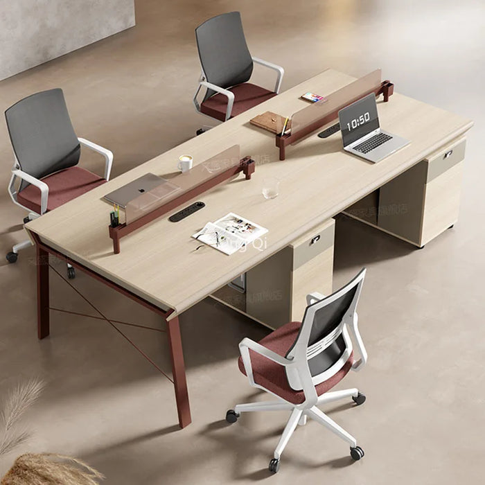 Luxury European Office Desk Boss Conference Light Luxury High Quality Computer Desks Designer Organizer Bureau Dining Room Sets