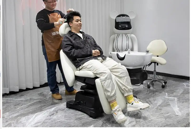 Electric Shampoo bed lift rotatable scalp care Outlet high-end barbershop salon wash guard flushing bed