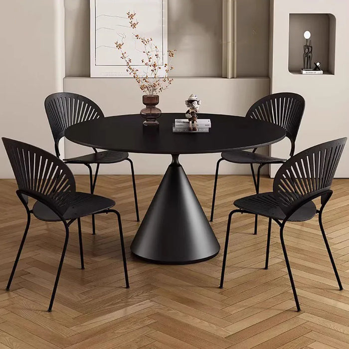 Small Round Dining Table Restaurant Black Nordic Legs Metal Dining Table Small Apartmen Outdoor Mesas De Comedor Home Furniture