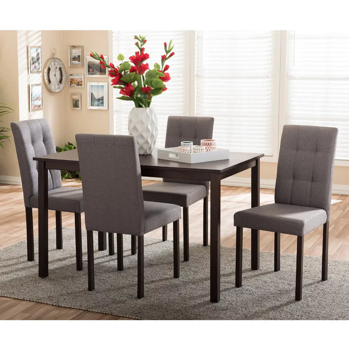 Baxton Studio Andrew 5 Piece Dining Table Set