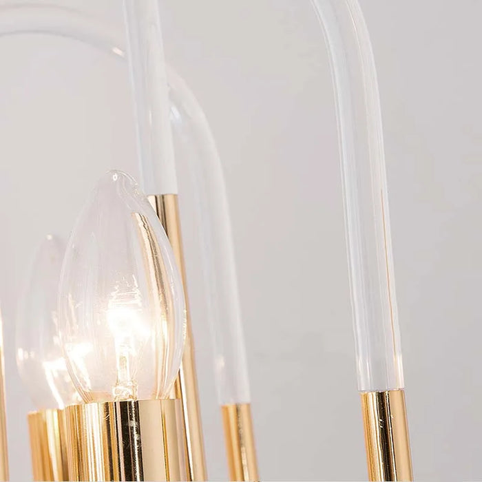 Modern gold pole tube LED pendant lights living room bedroom home lighting fixtures simple lighting decorative pendant lights