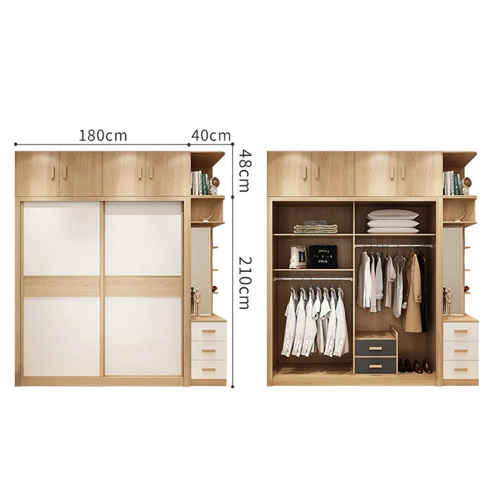 Hanging Storage Wardrobe Clothes Storage Oganizers Simple Modern Wardrobe Clothes Bedroom Ropero Plastico Household Products