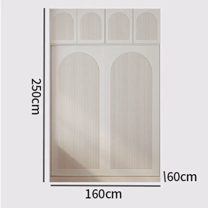 Simple Wooden Wardrobes Modern White Clothing Rack Portable Storage Cabinets Living Room Dressers Closets Abiertos Furnitures