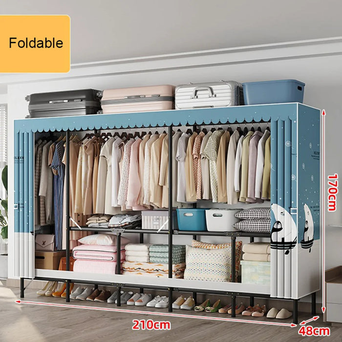 Storage Locker Dressers Folding Portable Cabinets for Living Room Garden Furniture Set Clothes Closet Wardrobe Organizers Cloth