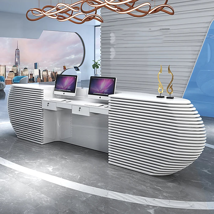 Store Front Reception Desk Counter Luxury Hotel Clinic Reception Desks Checkout Information Recepcion Mostrador Shop Furniture