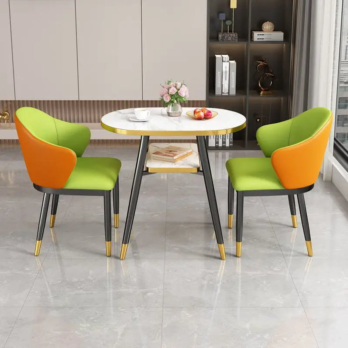 Oval Small Office Dinning Tables Kitchen Chairs Balcony Nordic Dinning Tables Coffee Set Modern Mesa Plegable Home Furniture