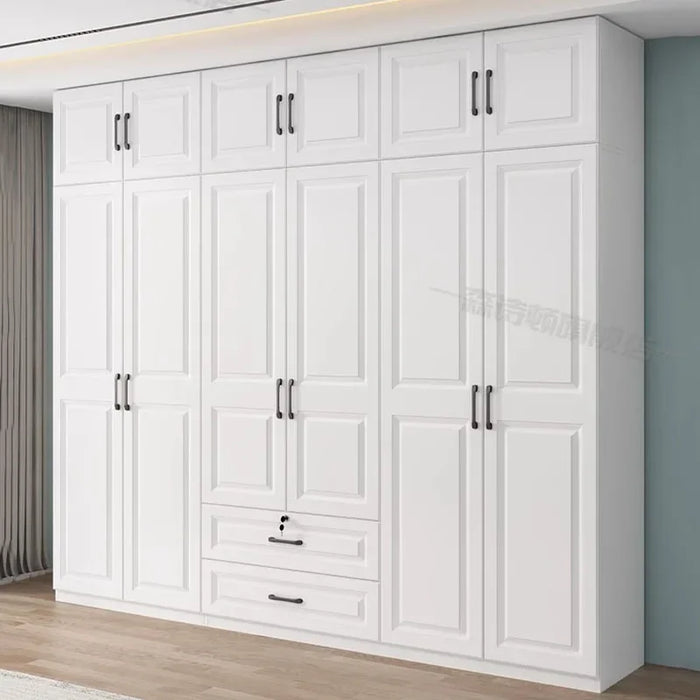 White Multifuncion Wardrobe Makeup Holder Room Organization Wardrobe Portable Storage Rangement Chambre Bedroom Furniture
