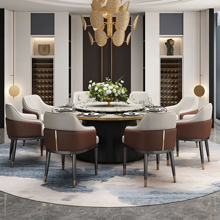 Salon Luxury Kitchen Dining Chairs Modern Relax Wedding PU Leather Dining Chairs Balcony Banquet Silla Comedor Furniture BL50CY