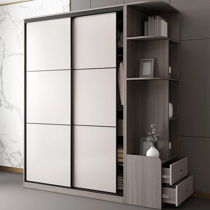 Luxury Nordic Wardrobes Modern White Hanging Display Wardrobes Apartment Free Shipping Mueble Para Colgar Ropa Home Furniture
