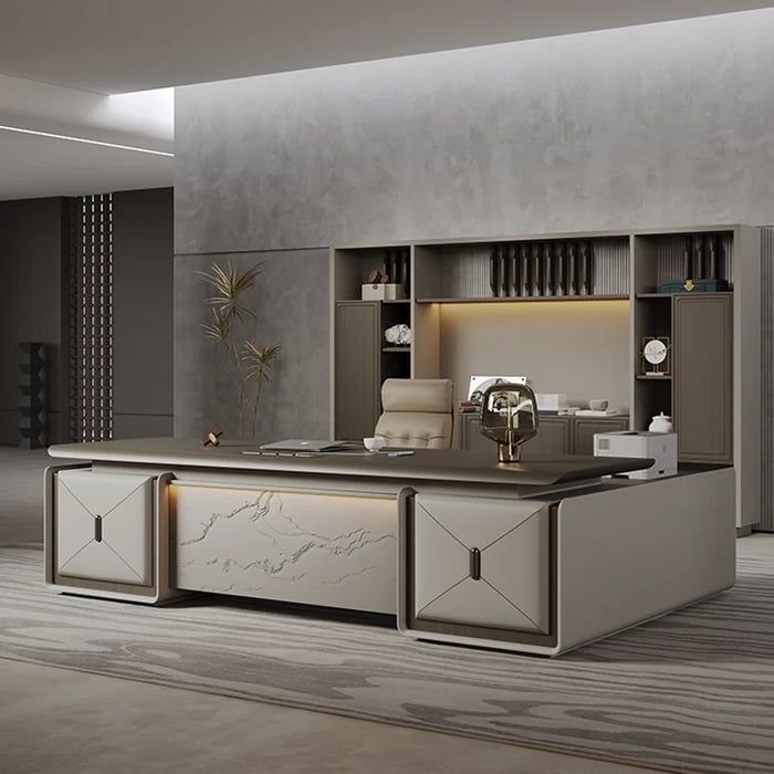 Storage Unique Office Desk Minimalist Reception Modern Luxury Computer Desks Conference Executive Mesa Escritorio Home Furniture