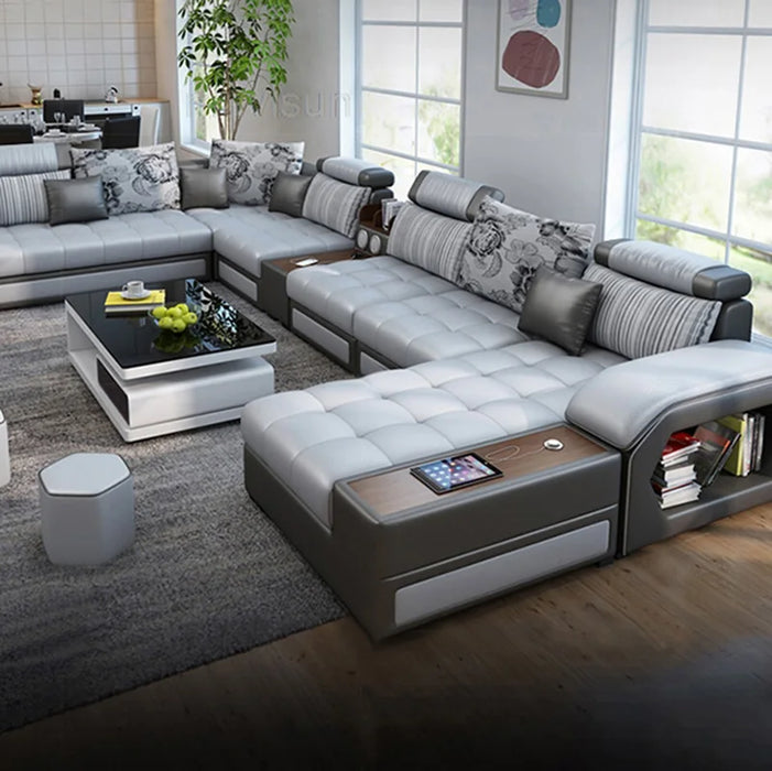 Modern Multifunctional Corner Sofa Set Living Room Minimalist Sofa L Shape 3 Seat Couch Luxury Fauteuils Salon Furniture Home