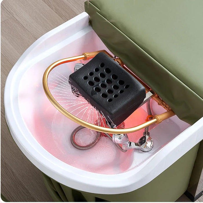 Basin Sink Shampoo Chair Wash Hair Salon Spa Relaxing Hairstylist Shampoo Chair Mobile Potable Home Beauty Cadeiras Furniture