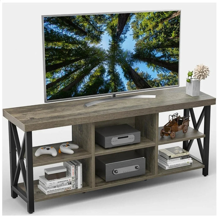 TV cabinet living room furniture free shipping tv cabinet with 6 living room storage space shelves modern home