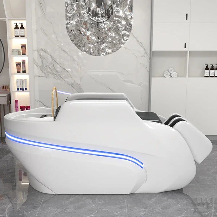 Luxury Hair Salon Chair Barber Shop Stylist Beauty Sink Shampoo Head Spa Bed Haircutting Cabeceiras Salon Equipment LJ50SC
