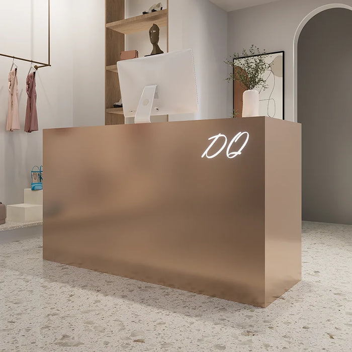 Receptionist Pulpit Cash Counter Desk Restaurant Tables White Mobile Checkout Register Counter Pulpitos Retail Bureau Furniture