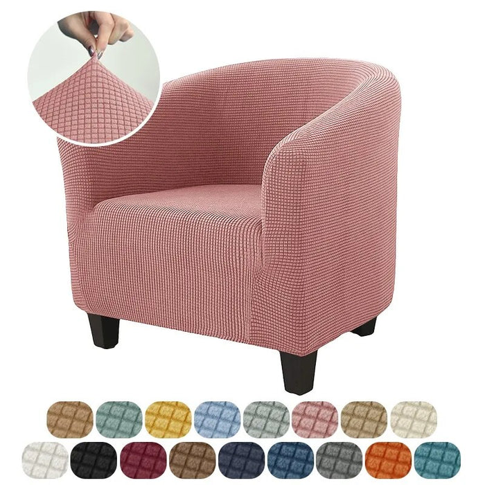 Polar Fleece Sofa Cover Elastic Lazy Boy Club Armchair Covers Stretch Tub Chair Cover Solid Color Sofa Slipcover for Living Room