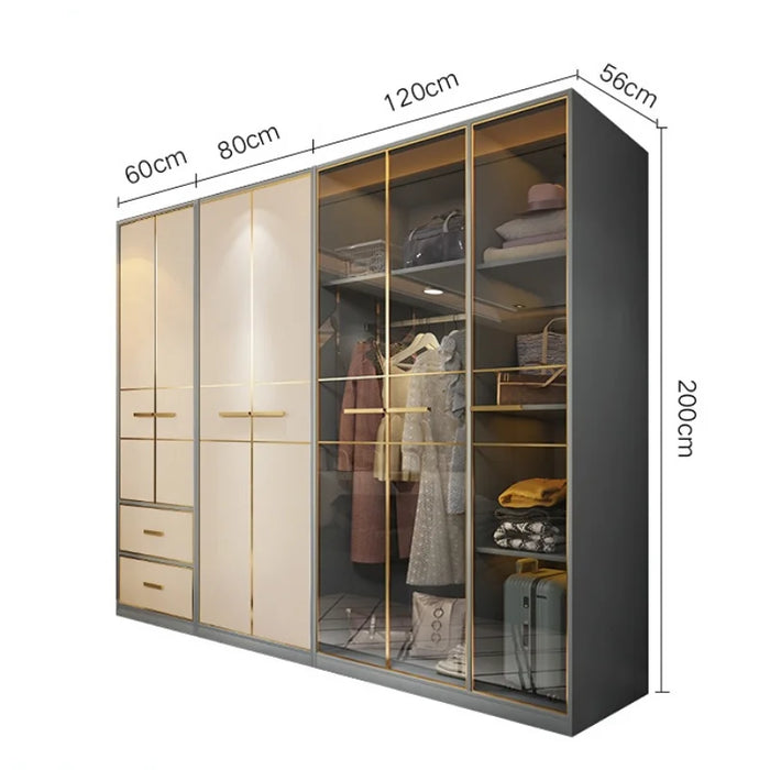 Storage Handle Wardrobe Drawers Rack Door Partition Luxury Women Wardrobes Brackets Indoor Bedroom Kleiderschrank Home Furniture