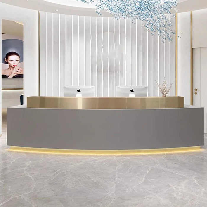 White Lectern Office Desk Salon Reception Pulpit Luxurious Small Receptionist Desk Bar Pulpitos Kassentisch Shop Furniture