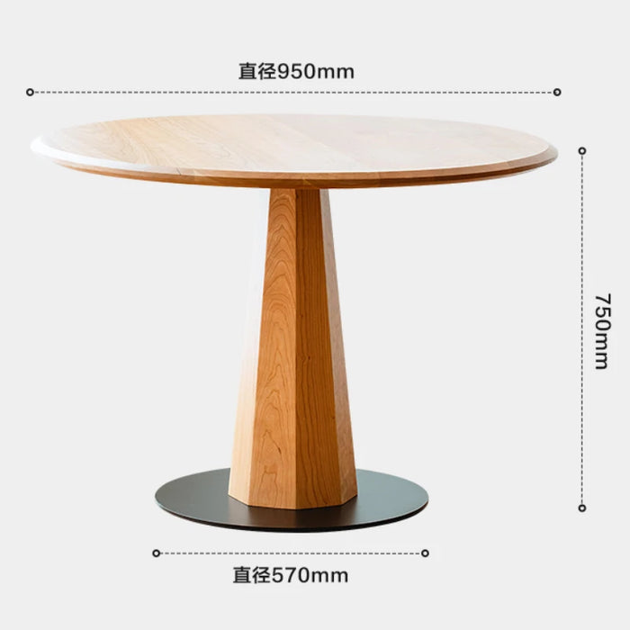 Design Minimalist Dining Tables Household Rock Slab Nordic Round Wood Dining Tables Mesa Comedor Restaurant Furniture QF50DT