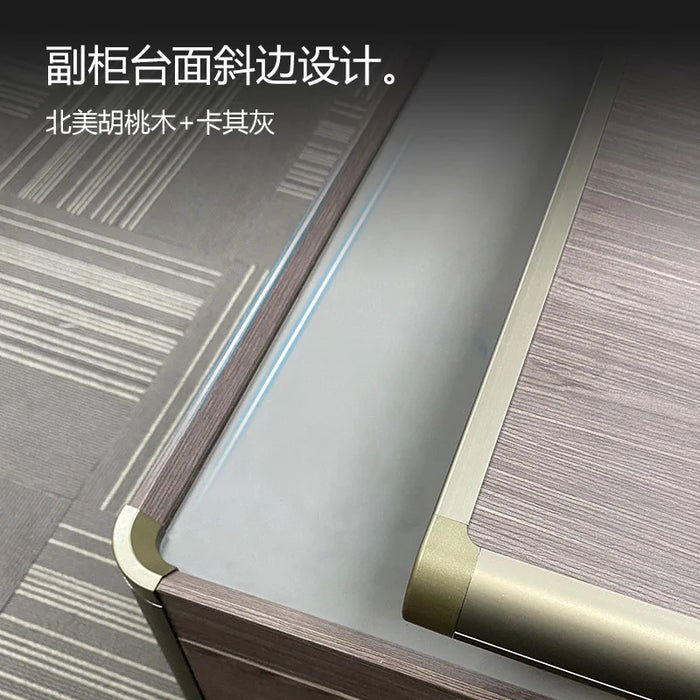 European simple modern office desk, large shift desk, office chair, combined office furniture