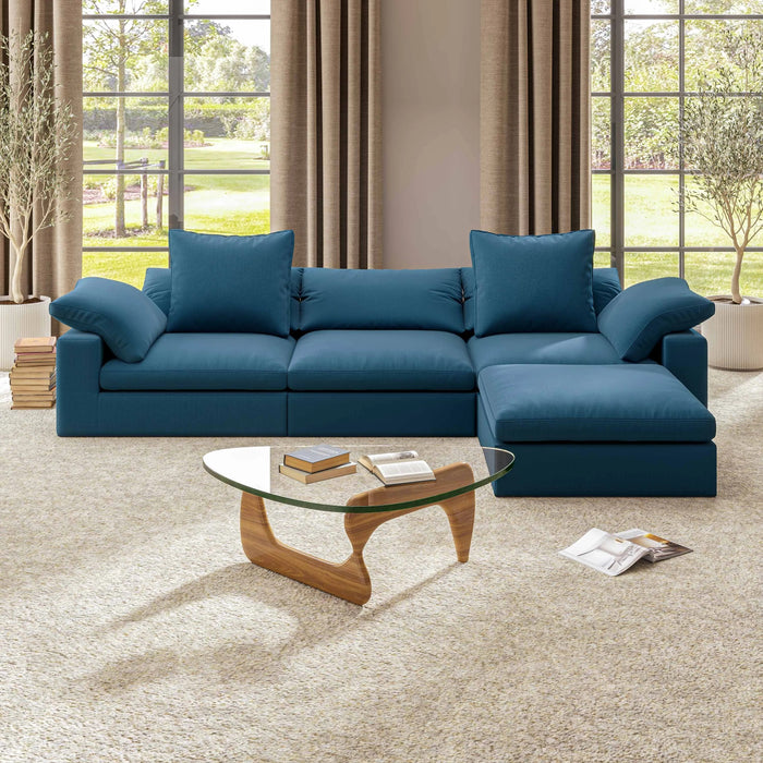Modular Cloud Puff Sofa Sectional Couch Modular Sofa Convertible Wide Chaises Lounge Chair Couch with Pillows Living Room Sofa