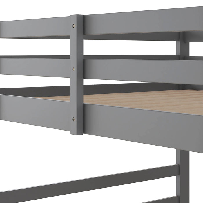 Twin Over Twin(Full Over Full)Bunk Bed with Ladder