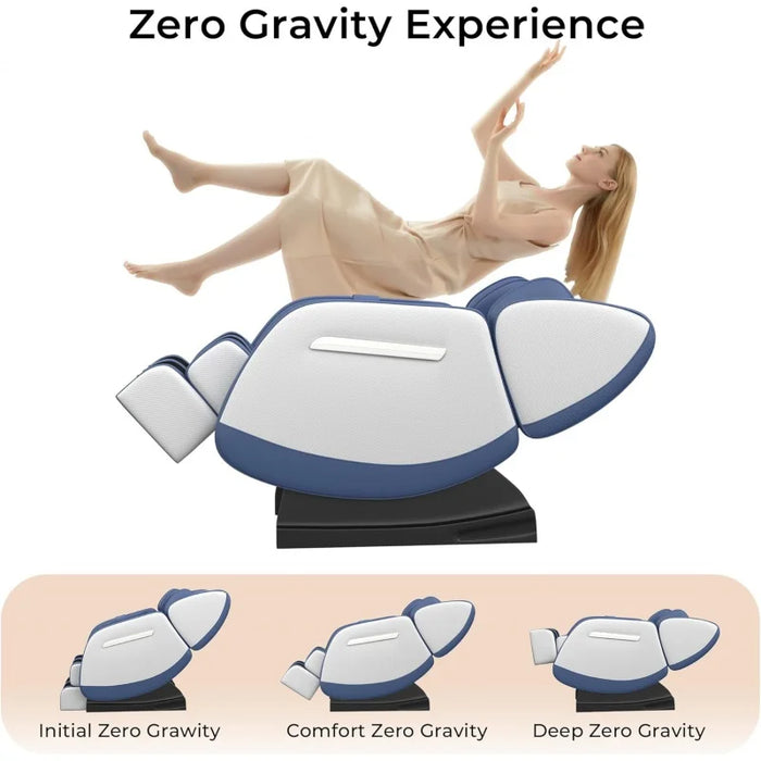 Massage Chair Full Body, 2024 Massage Chair with 8 Fixed Shiatsu Massage Rollers, Zero Gravity Mode, Heater, Bluetooth, Foot Mas