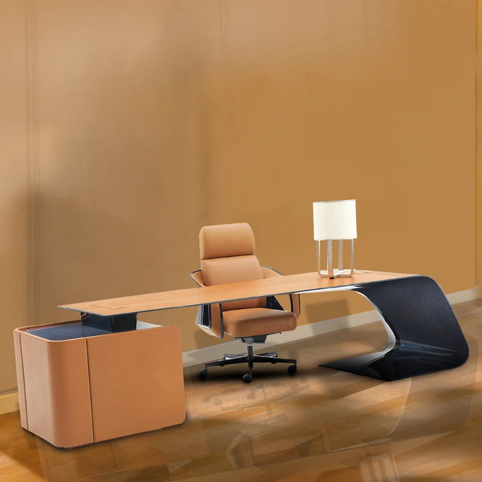 Italian-style desk home writing table paint designer high-end fashion light luxury desk