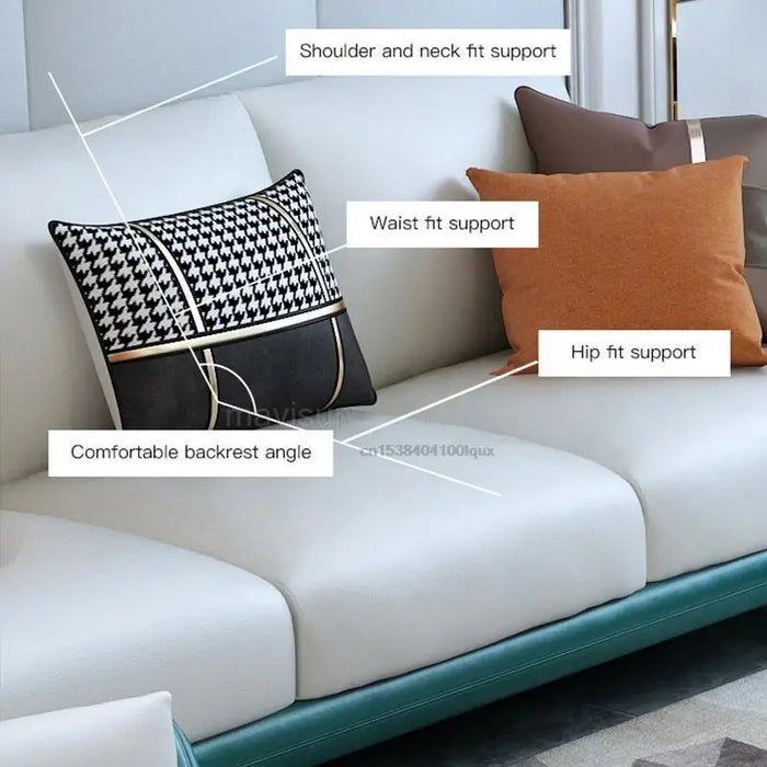 Sponge Sofa For Living Room Home Furniture Sets Luxury Simplicity French Designer Sectional Leather Sofa Upholstered Armchair