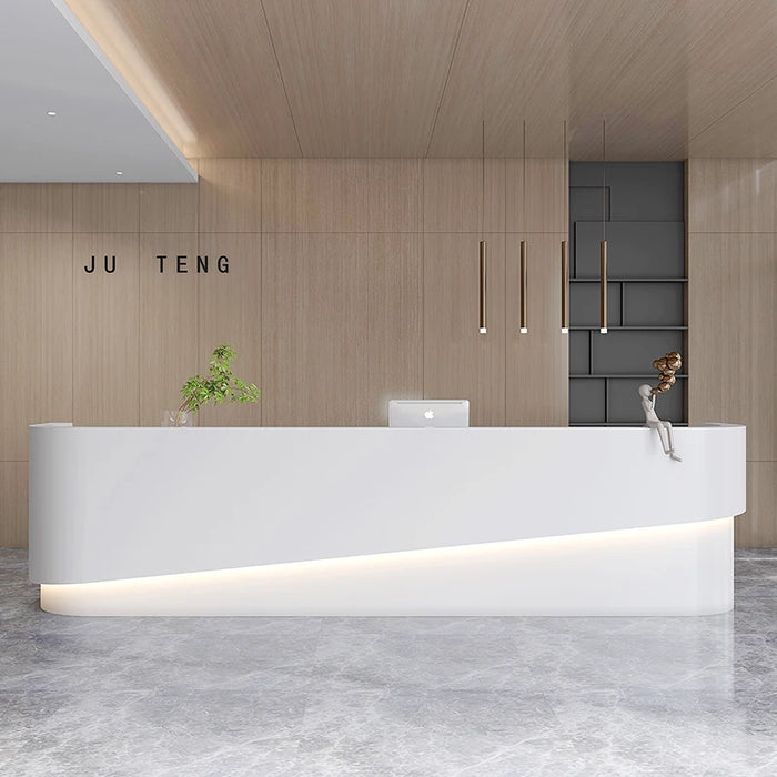 Front Office Reception Desks Church Cashier European Lectern Checkout Reception Desks White Escritorio Minimalist Furniture