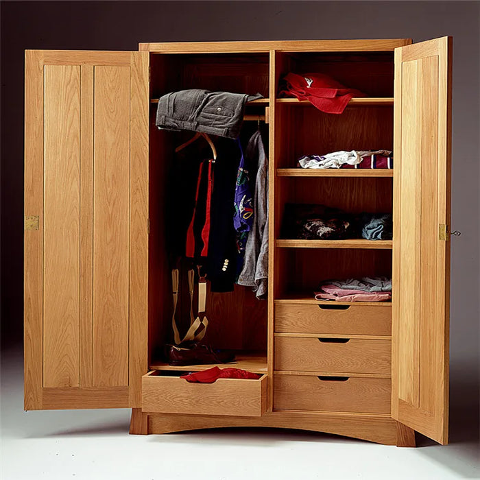 Aluminum small size metal wardrobe closet 3 door bedroom wall wardrobe design cheap storage wardrobe for clothes