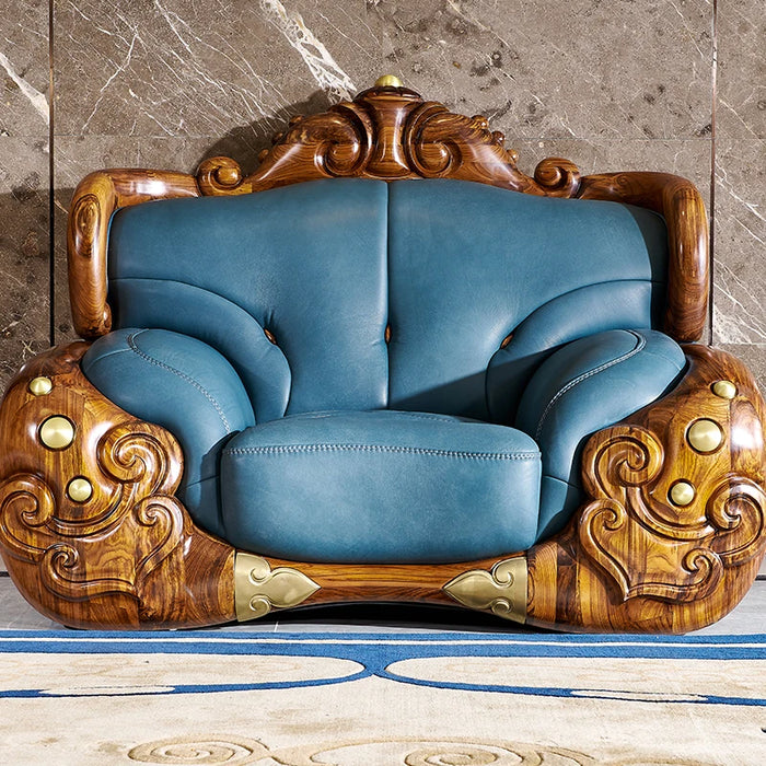 European Style Sofa Relaxing Hand Carved Stretch High Back Sofa Recliner Designer Muebles Para Salas Modernos Home Furniture