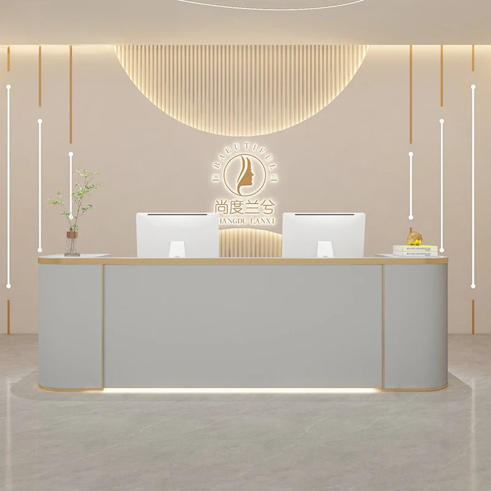 Lectern Front Reception Desks Luxury Shop Checkout Modern Information Counter Table Reception Desks White Mostrador Furniture