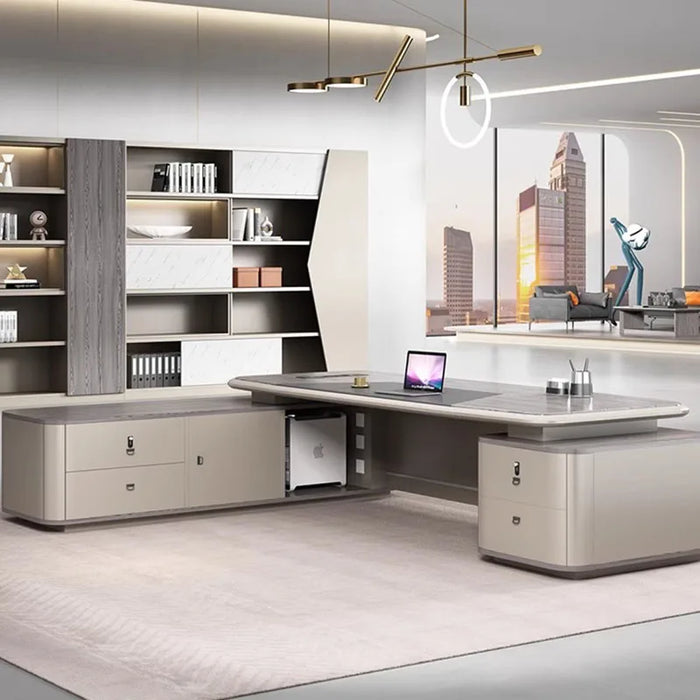 Executive Conference Office Desk Modern Studio Drafting Storage Workbench Office Desk Luxury Schreibtisch Office Furniture