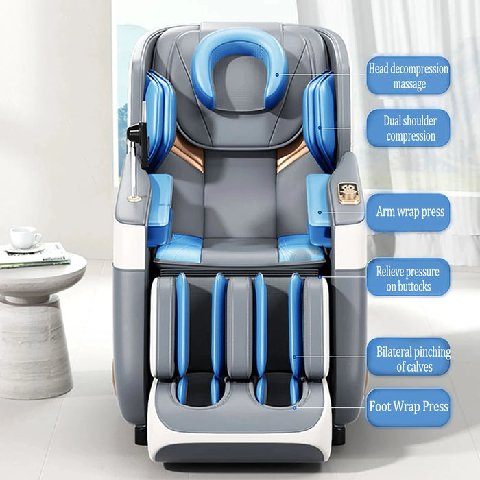3 Year Warranty UKLife Home 4D Massage Zero Gravity Massager Sofa Hot Compress Leg Extension 8D Luxury Electric Massage Chair