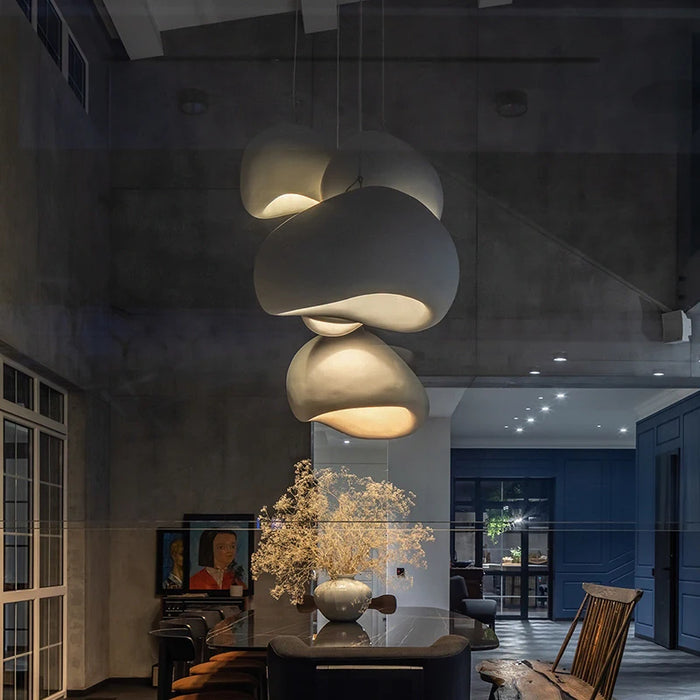 Nordic Minimalist Wabi Sabi Wind E27 Led Pendant Lights Dining Room Bar Loft Bedroom Home Decor Chandelier Hanging Lamp Fixture