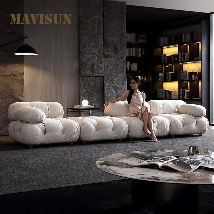 Minimalist Living Room Furniture Couch Convertible Luxury Sofa Set Designer Style Love-Seat And Three Seat Divano Home Furniture