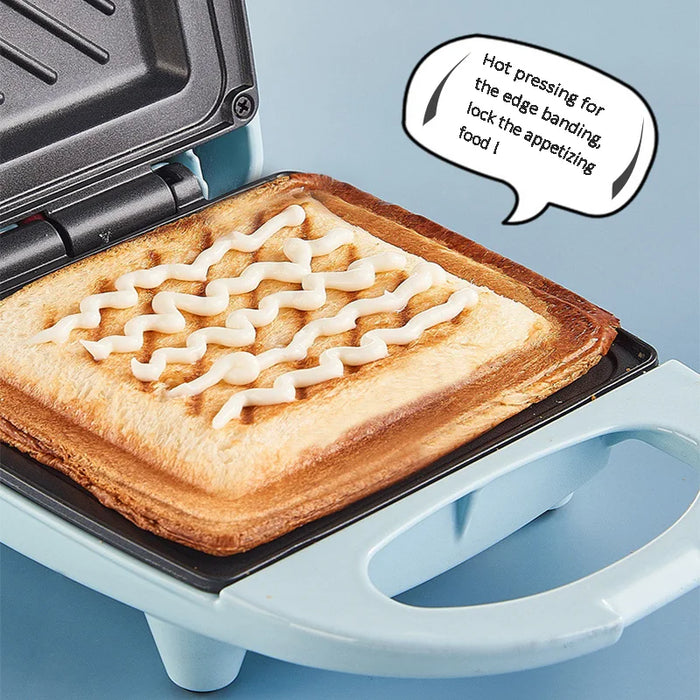 Multifunctional Household Appliance Sandwich Machine Breakfast Fast Toast Pan Folded Press Waffle Electric Grill Pot