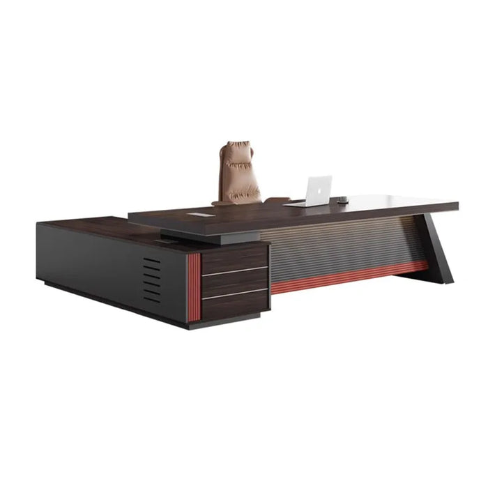 Executive Black Office Desk Standing Supplies Luxury European Computer Desks Mid Century Free Shipping Mesa Escritorio Furniture