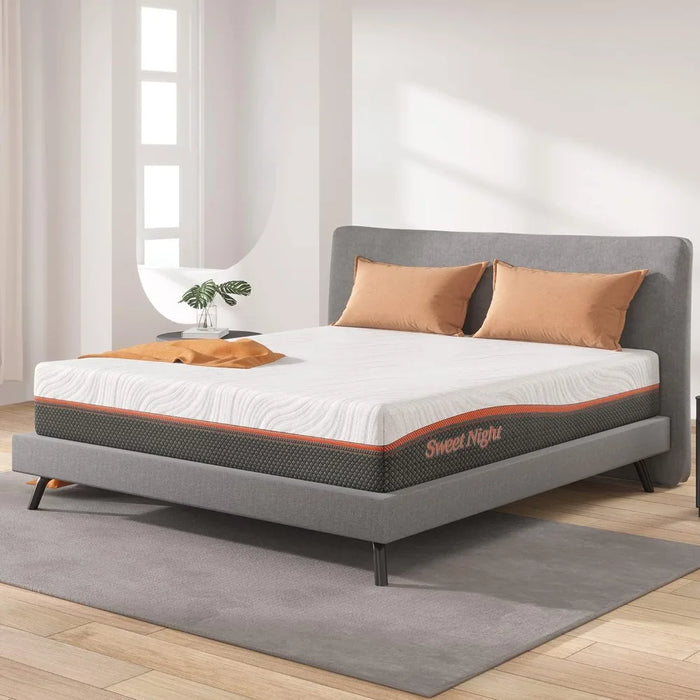 King Mattress, Sweetnight 12” Hybrid Mattress with Gel Memory Foam & Pocket Innerspring for Cool Sleep & Edge Support