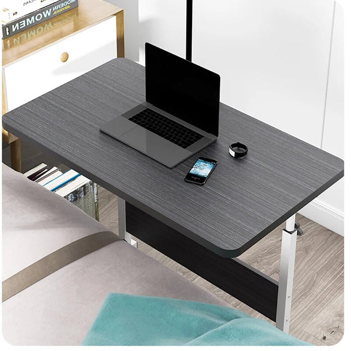 Folding Portable Mobile Lift Computer Desk Study Table Height Adjustable Computer Desk Lap Bed Tray Bed Desk Work Furniture