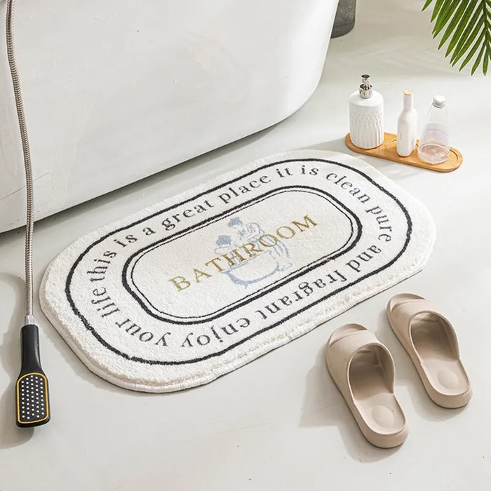 Soft Bath Mat Non Slip INS Style Doormat Water Absorbent Carpets Entrance Mats Balcony Porch Area Rugs Home Decor Mat Rugs