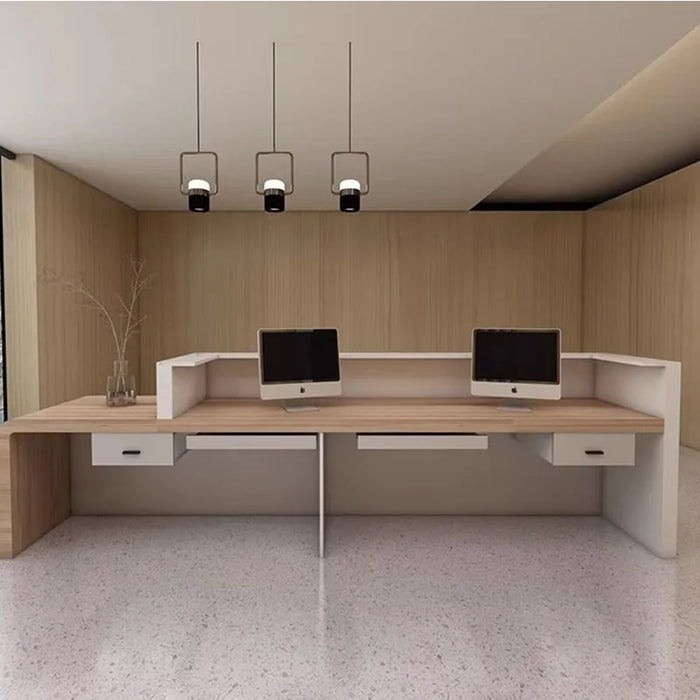 Salon Reception Desk Service Office Modern Cashiers Console Table Computer Storage Scrivania Con Cassetti Luxury Furniture