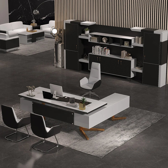 Desktop Luxury Office Desk Computer Corner Standing Reception Workstation Conference Executive Tavolo Da Lavoro Office Furniture
